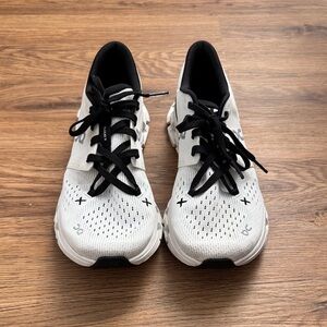 On Running Women's White and Black Running Shoes